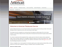 Tablet Screenshot of americanrestaurantservice.com